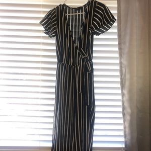 See You Monday - Striped Romper